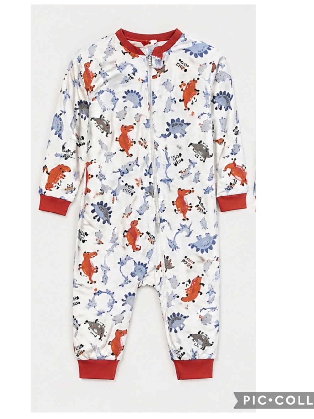 Little Planet by Carter’s Dino Sleep & Play 24M Organic Cotton Zip Pajamas